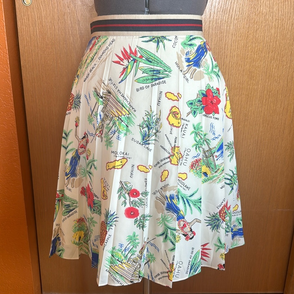 J. Crew Hawaii Print Skirt